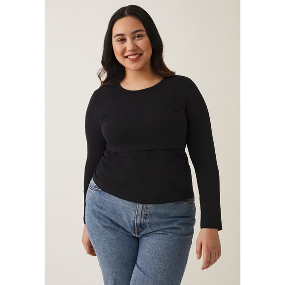 Boob Design Signe Long Sleeve Nursing Top - Black - Picture 4 of 5